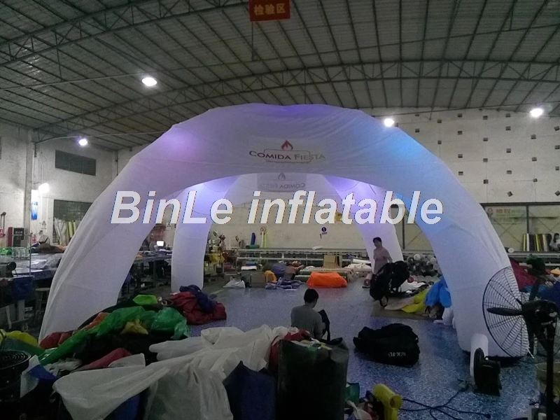 Cheap super quality 6x3m inflatable tent with led event party spider dome white air for sale | Игрушки и хобби