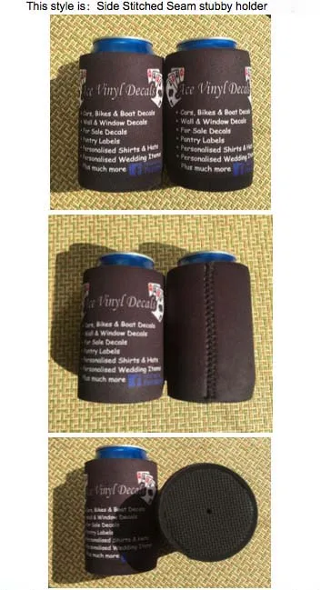 160pcs/lot Promotional Custom Printed Stubby Holders Can Coolers Dye Sublimation Printing For Food Wine Beer Cans Cooler Bags | Багаж и