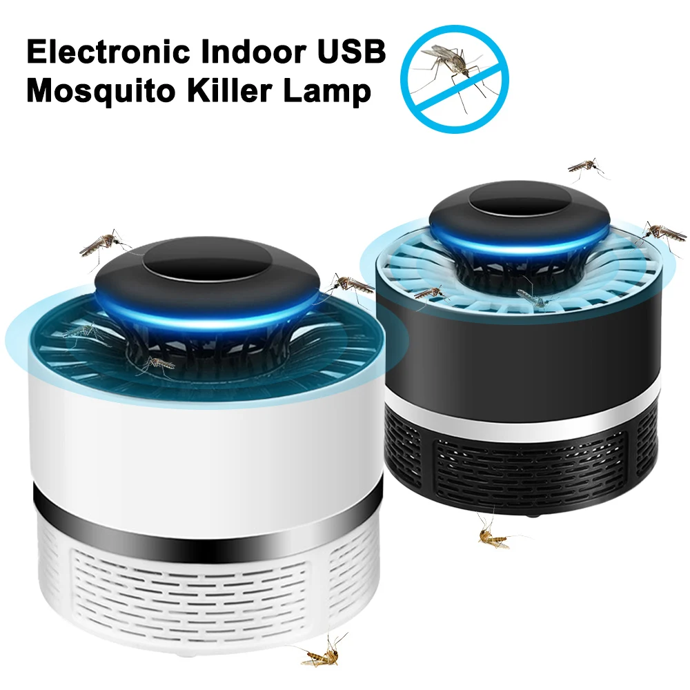 USB заряжаемая ошибка электриеская комаробойка с 360 градусов сильный вентилятор