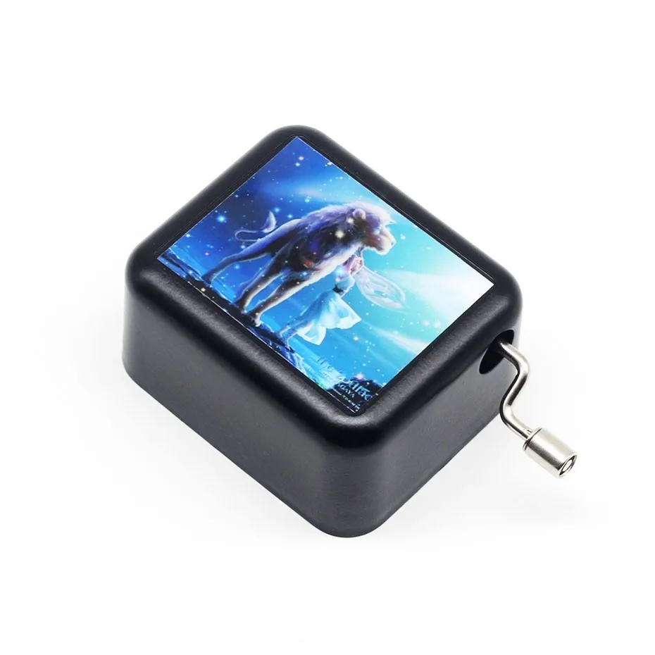 Hand-operated 18-note City Of Sky Music Theme Star 12 Constellation Wooden Box 2019 Special Birthday Gift Christmas | Дом и сад