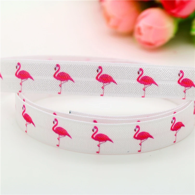 5/8 ''Бесплатная доставка складывающаяся эластичная лента Фламинго