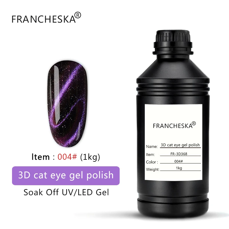 Francheska 1 кг бесплатный образец резиновая основа верхнее покрытие УФ-гель прозрачный праймер замачиваемый белый черный гель лак для ногтей долговечный