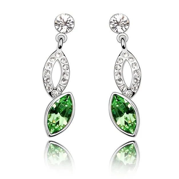 Хрустальные серьги ангельские глазки полая вода дропшиппинг подарок для девушки