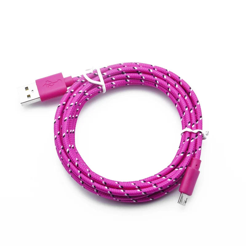1 м Универсальный USB зарядное устройство кабель для передачи данных пеньковая