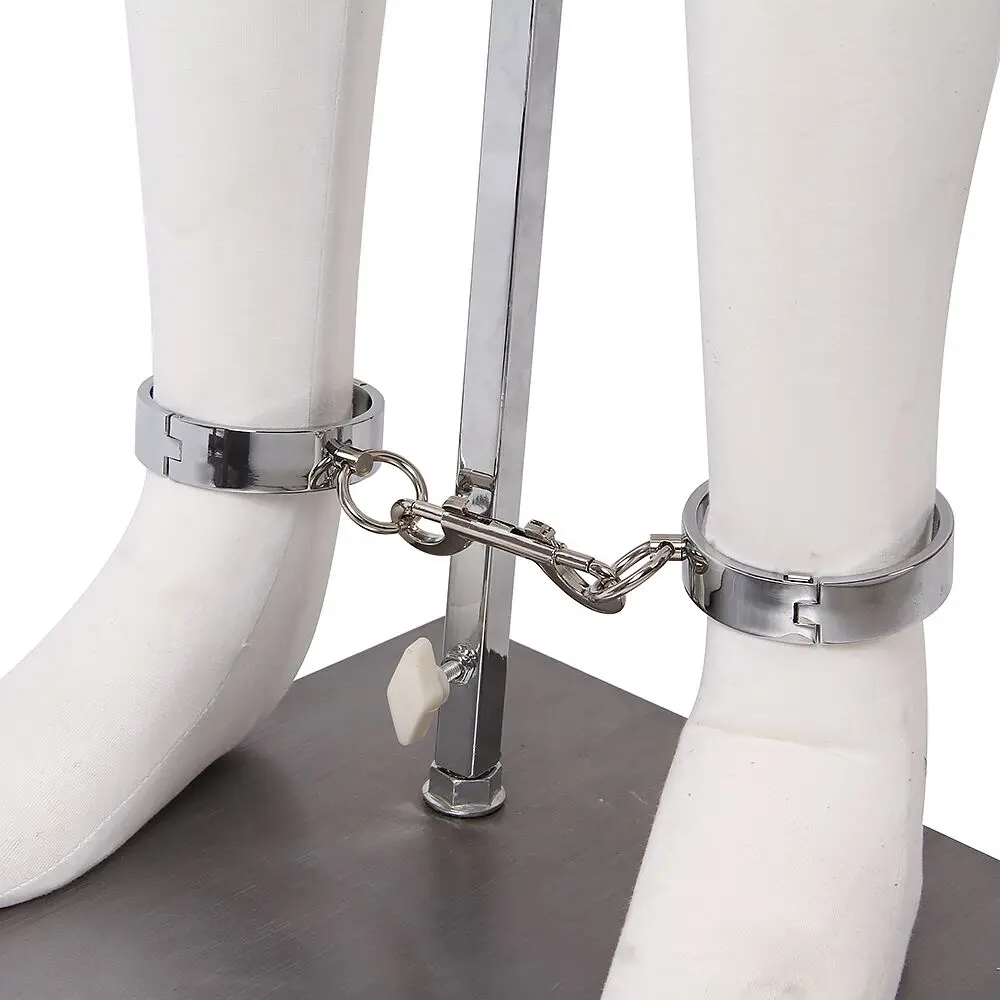 Metal handcuffs bandage for female and male Stainless Steel Handcuffs Locked Him/Her to Feel Bounded Fun Sexy Products | Красота и