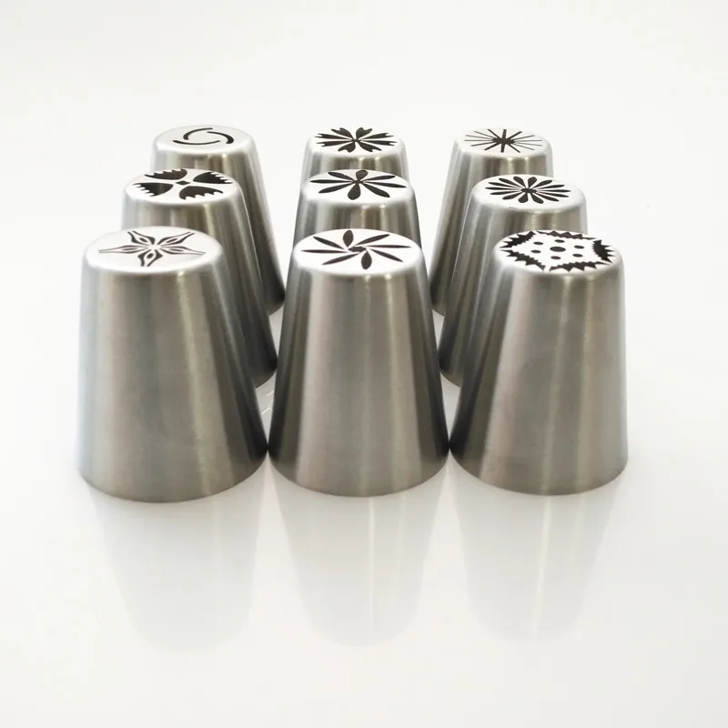 9 шт. насадки из нержавеющей стали для украшения тортов | Дом и сад