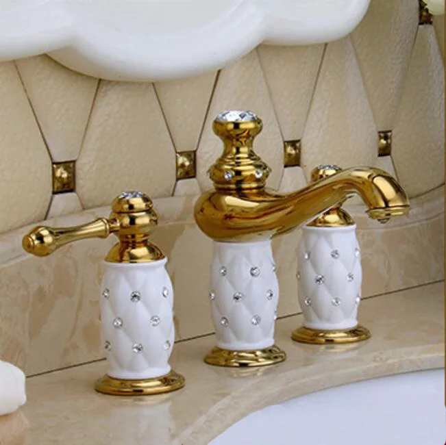 Новое поступление роскошный кран для раковины 8 дюймов водопроводный латунь