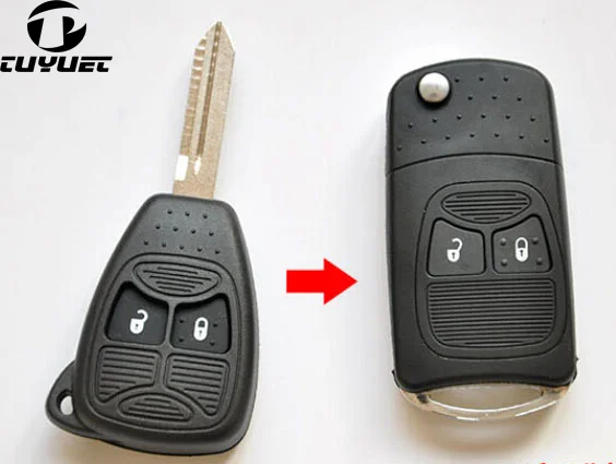 Новый модифицированный откидной Складной Корпус ключа для Chrysler чехол