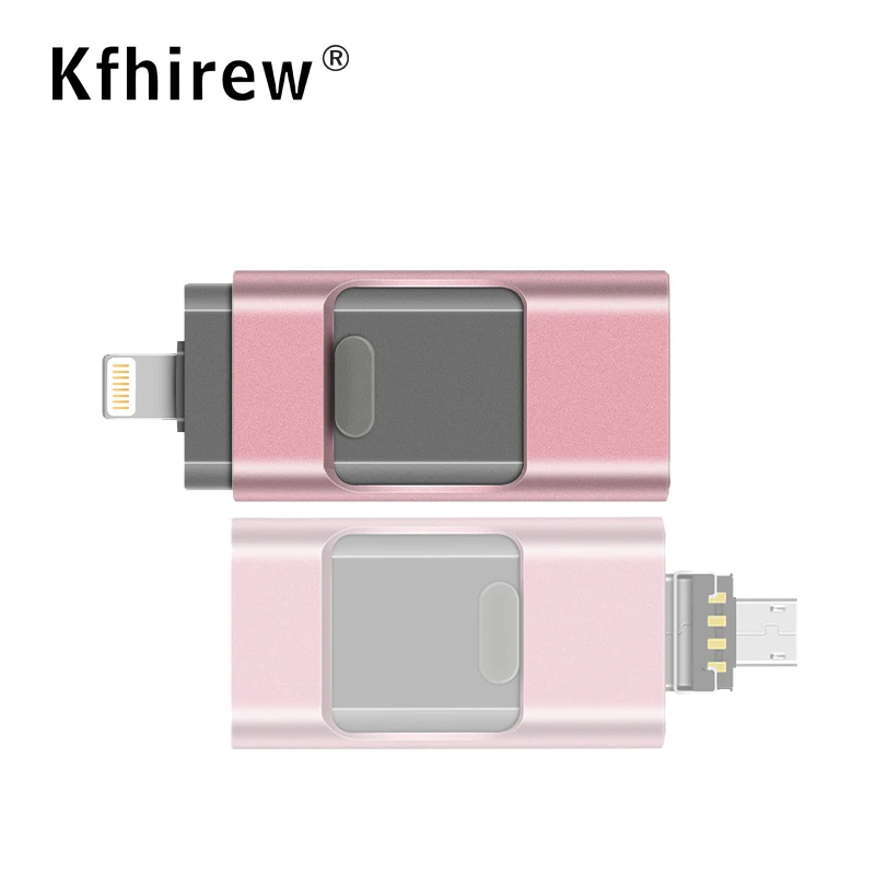 USB флеш-накопитель для iPhone X/8/7/7 Plus/6/6s/5/SE/ipad 3 в 1 флешка карта памяти 16 Гб 32 ГБ 64 128 usb 2