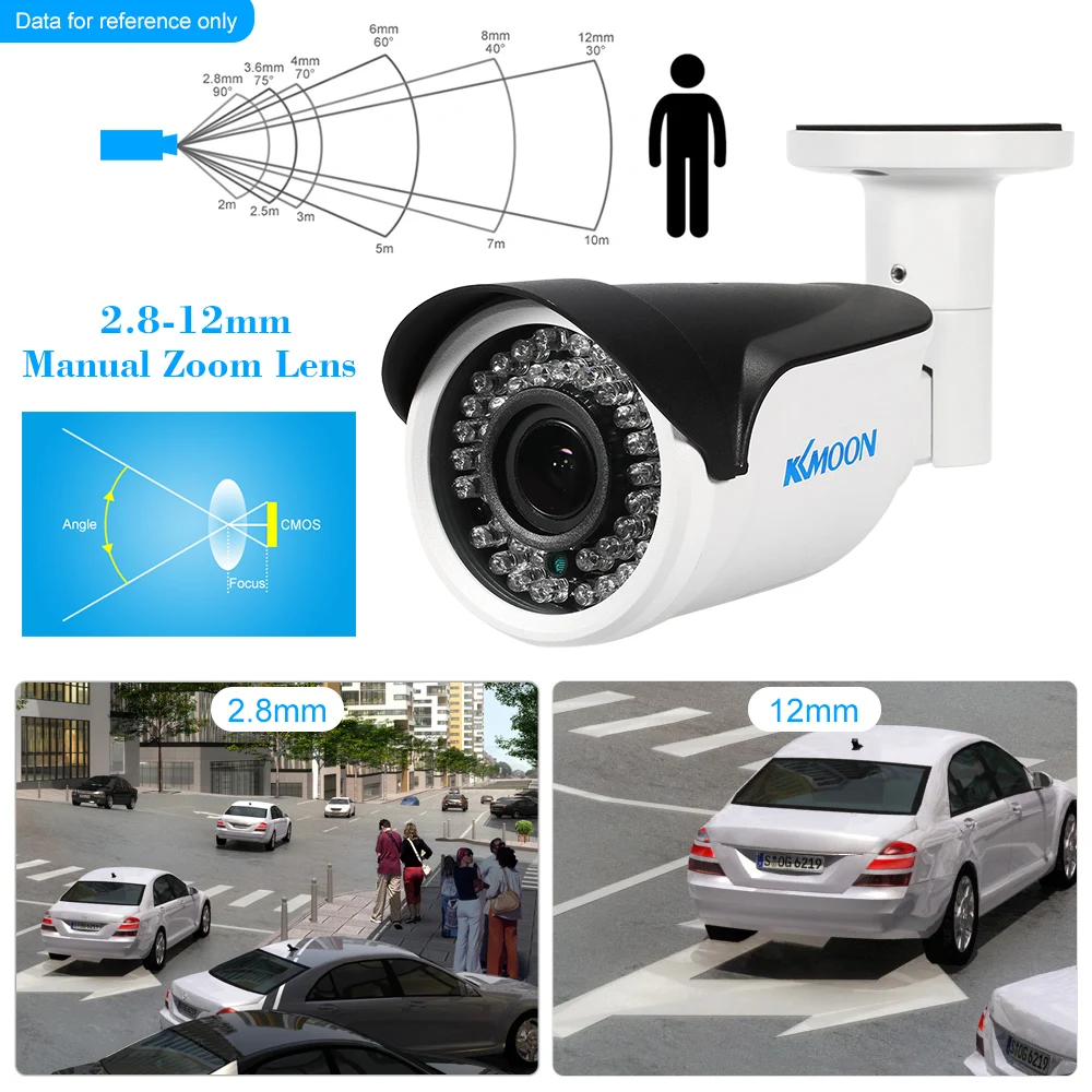 KKmoon 1080P AHD CCTV аналоговая камера 1/3 ”для sony CMOS 2.0MP IR-CUT 42 ИК светодиодов ночного видения всепогодный Крытый Открытый безопасности