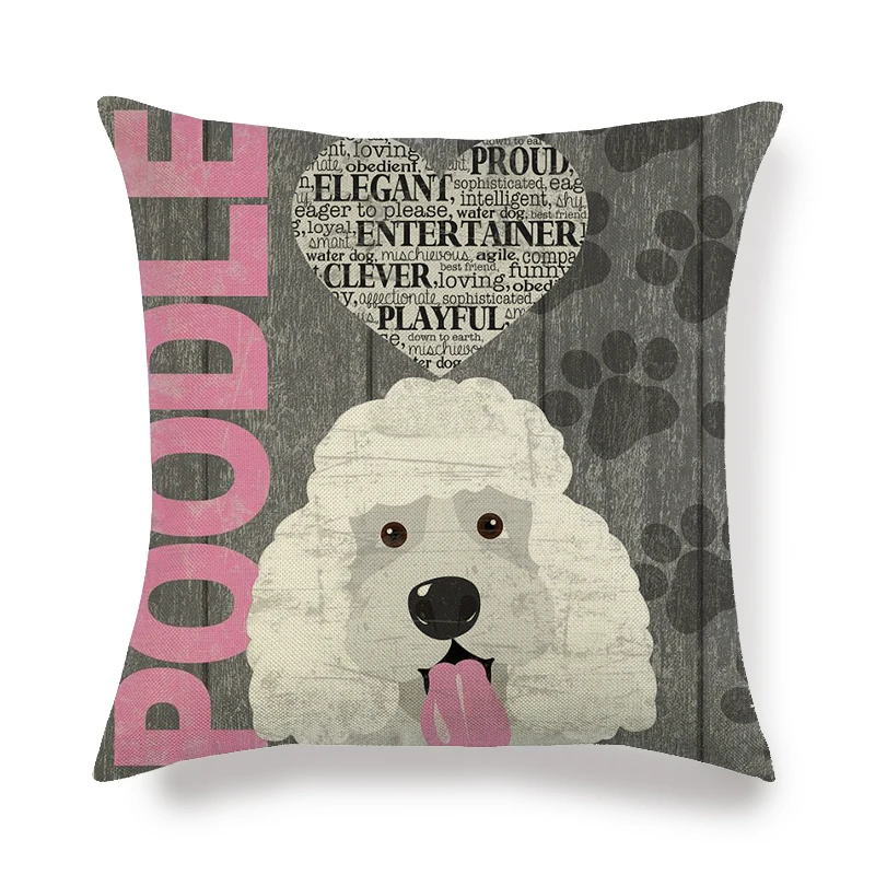 45 см * Пудель для собак льняные/Хлопковые чехлы на подушку чехол дивана