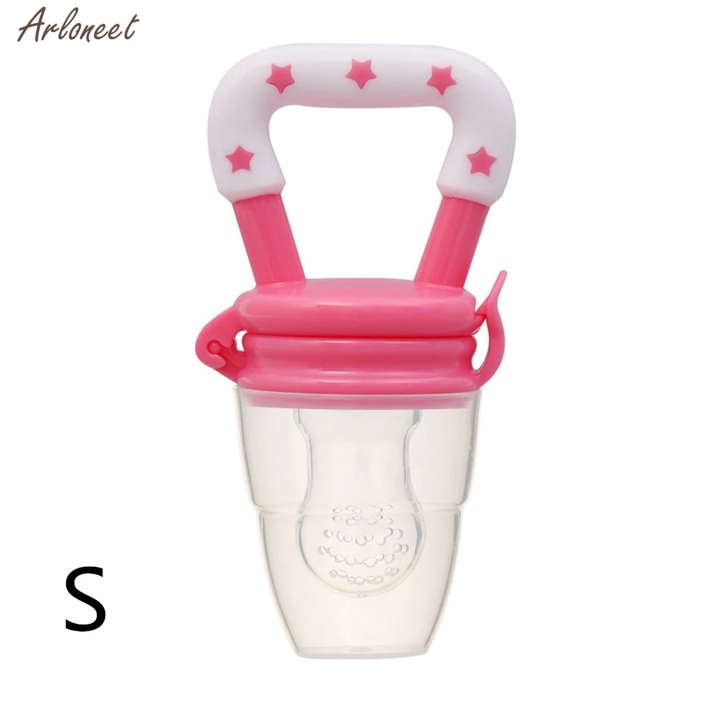 Hot pink S Новые Детские пустышки безопасные силиконовые для малышей Прорезыватель для зубов овощи фрукты Прорезыватель для зубов кольцо Жевательная пустышка есть фрукты пищевые добавки - Цвет: Hot pink S