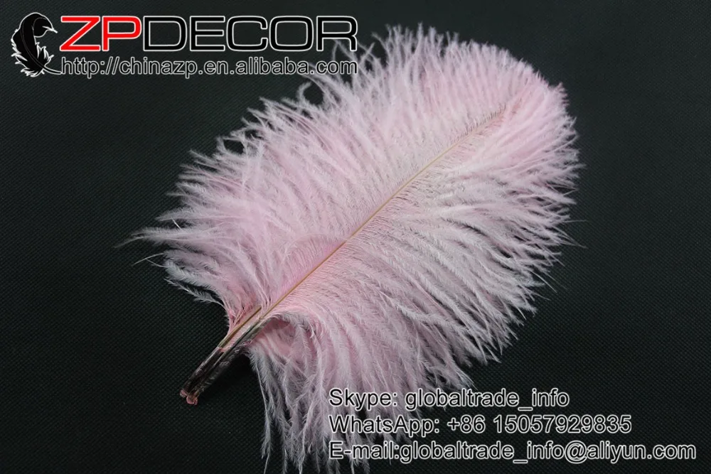 ZPDECOR 100 шт./лот 25 30 см (10 12 дюймов) ручной выбор дешевые светло розовые окрашенные