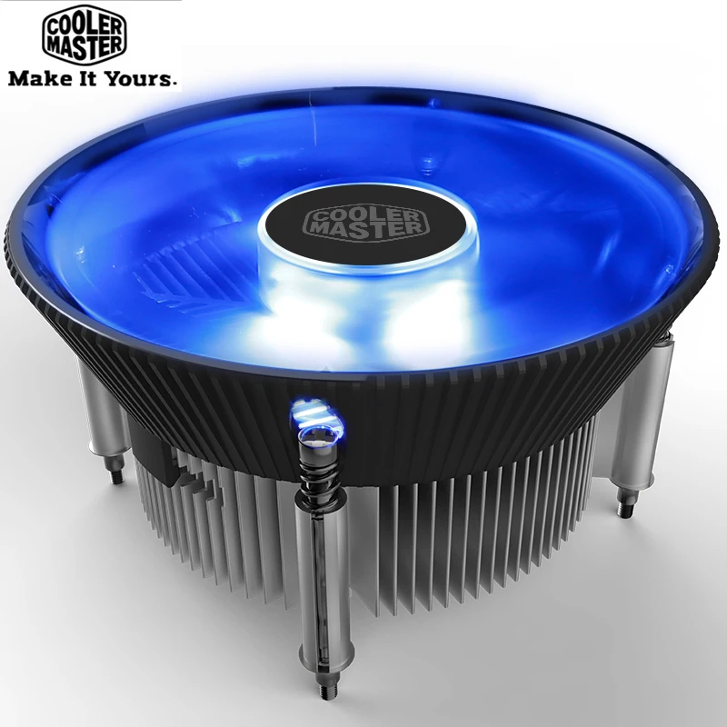 Cooler Master i70 i70C Мини кулер для процессора 12 см светодиодный синий светильник тихий