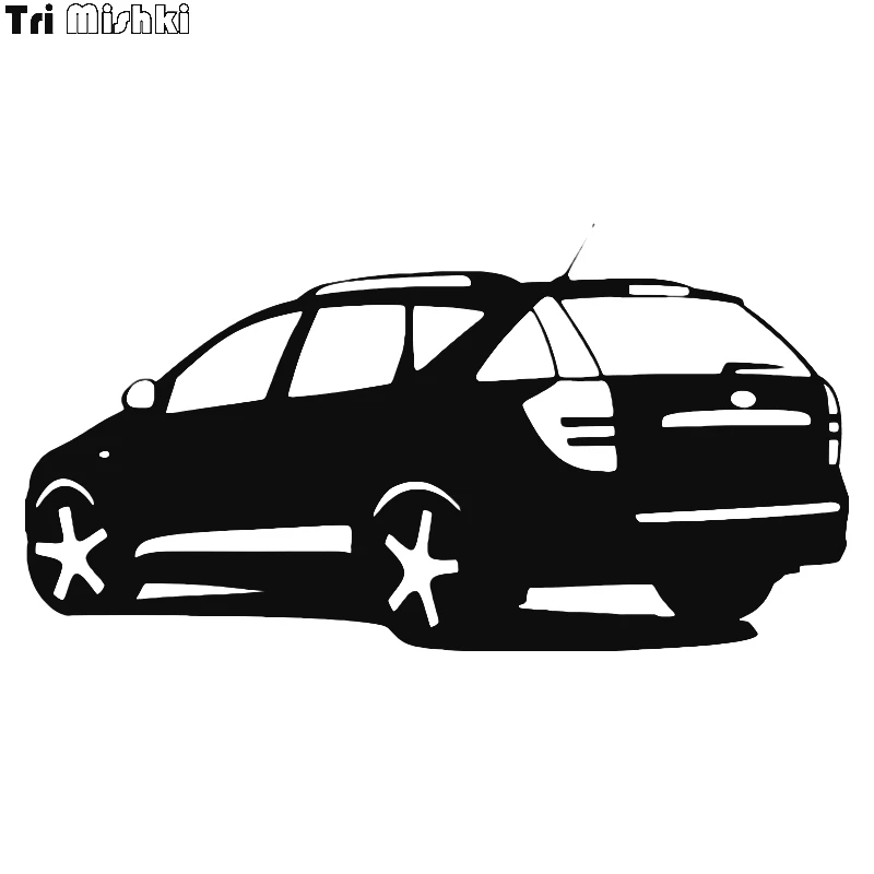 Tri Mishki HZX020 12*23.1см Форма автомобиля наклейки на авто виниловые мотоцикл акссесуары