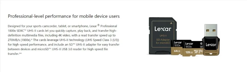 Leaxr 1800X Micro Sd карта 32 ГБ, 64 ГБ и 128g с адаптером и Usb 3,0 Card Reader Carte компактный flash Samrtphone Drone профессии Камера