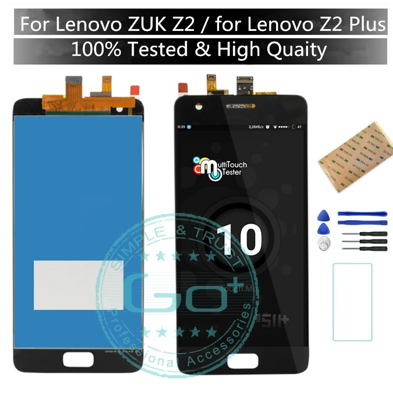 Для Lenovo ZUK Z2 ЖК дисплей сенсорный экран протестированный дигитайзер сборка для Plus