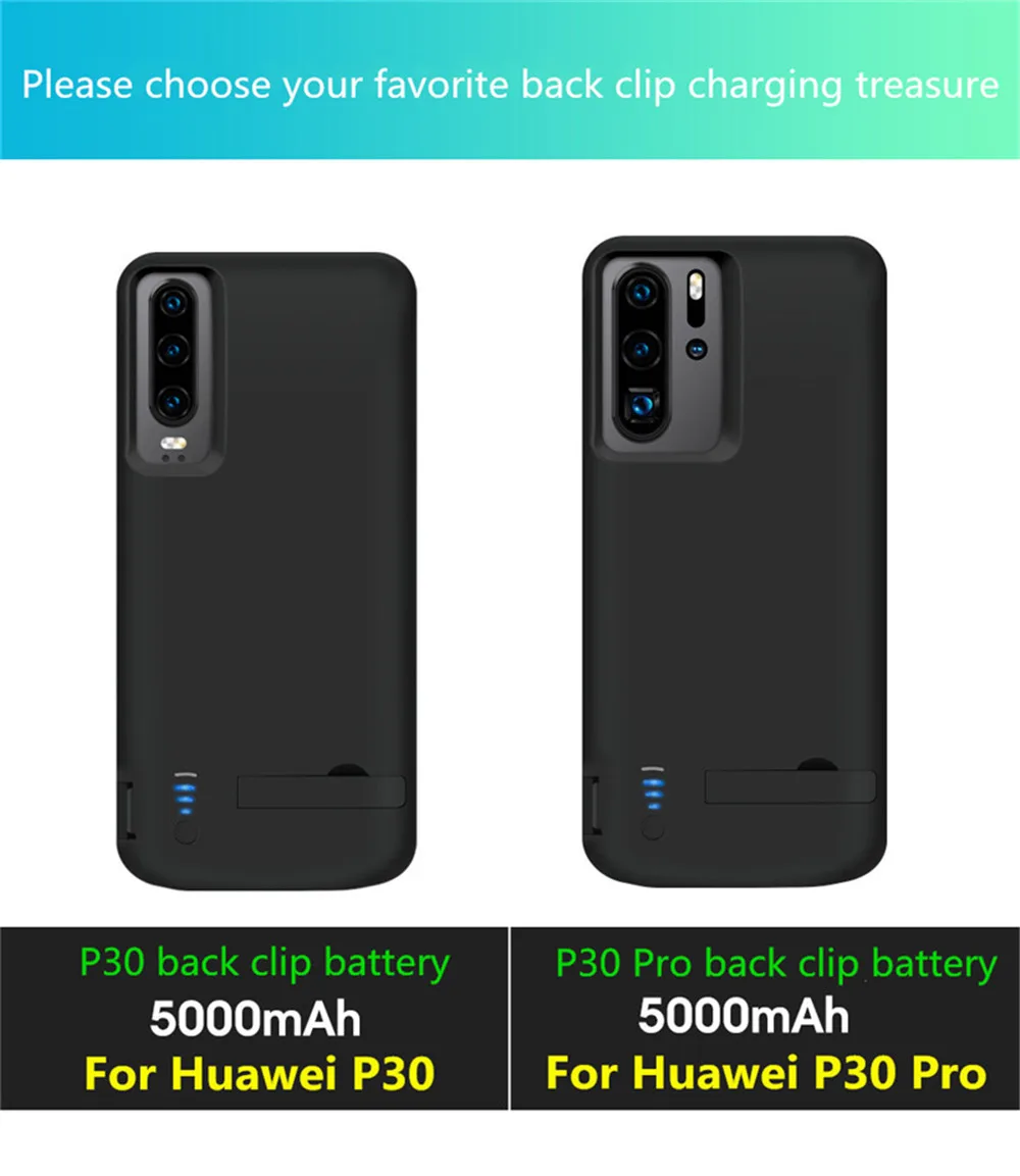 NTSPACE 5000 мАч запасной внешний аккумулятор зарядный чехол для huawei P30 внешний аккумулятор зарядное устройство чехол s для huawei P30 Pro Чехол питания