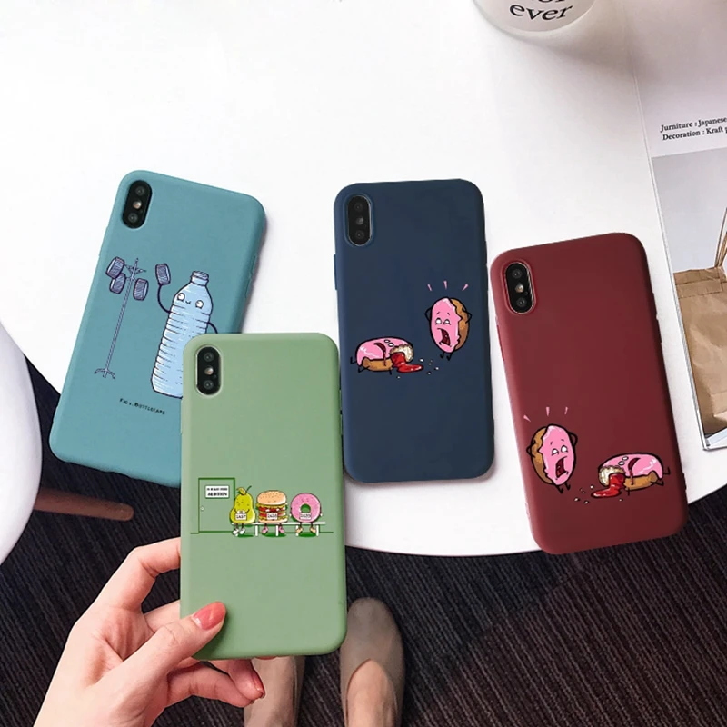Забавный чехол для Iphone 7 6 6s 6Plus 8 Plus из силикона и мягкого ТПУ Xs Max | Мобильные