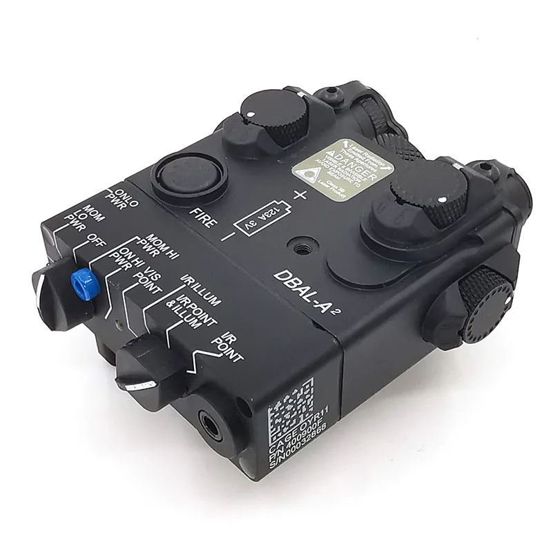 AN/PEQ-15A DBAL-A2 светодиодный Белый оружие светильник+ красный лазер линзы с радиоуправлением к тактический охотничье ружье страйкбол Батарея коробка