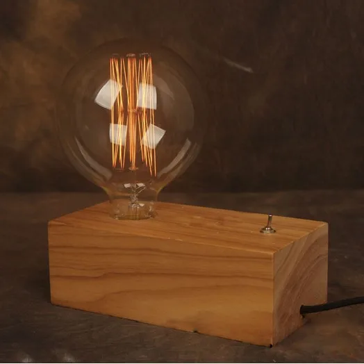 Винтажная художественная настольная лампа в американском стиле промышленные