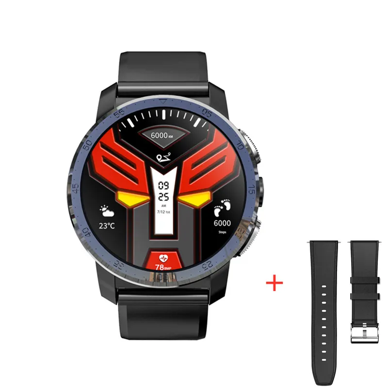 black add strap Смарт-часы kospet Optimus pro с двумя системами, Android 800 мАч, батарея 8 Мп, камера, gps, водонепроницаемые Смарт-часы для мужчин, для iPhone 8, xiaomi - Цвет: black add strap