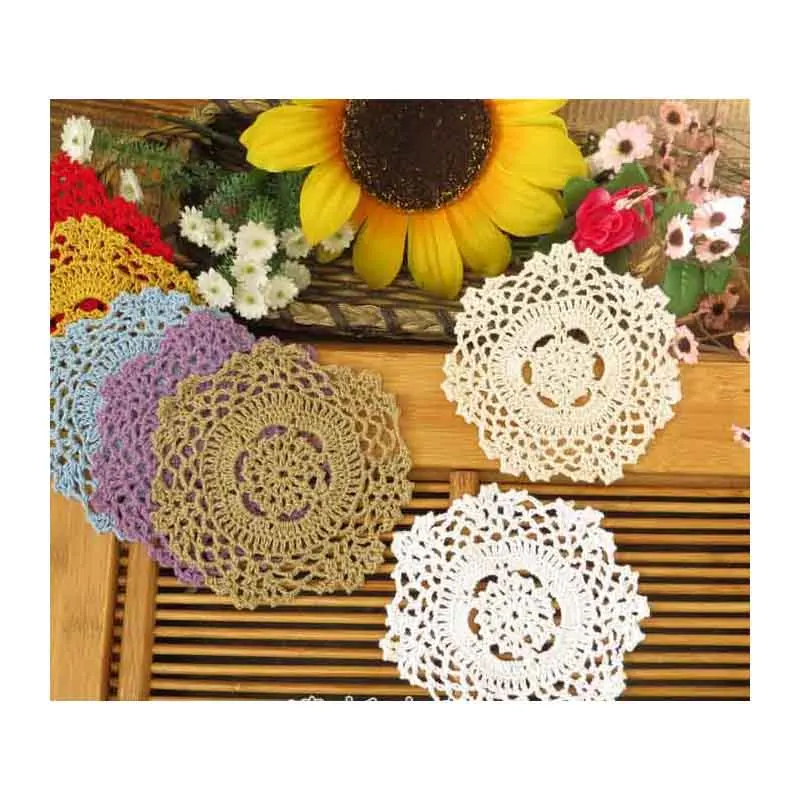 Винтажные отель стол Декоративные салфетки DIY ручной работы крючком бытовой