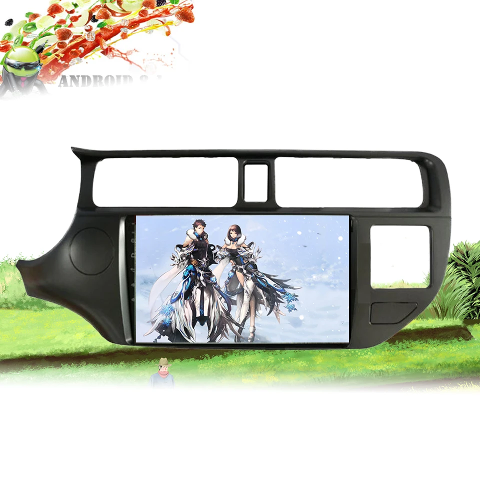 Восьмиядерный 2 Din стерео CD DVD плеер Android 10 0 автомобильное радио для KIA RIO K3 2012 2013 2014