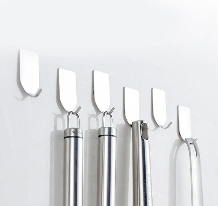 ORGANBOO 5 шт./компл. из нержавеющей стали Сильный крючок для кухни ванной