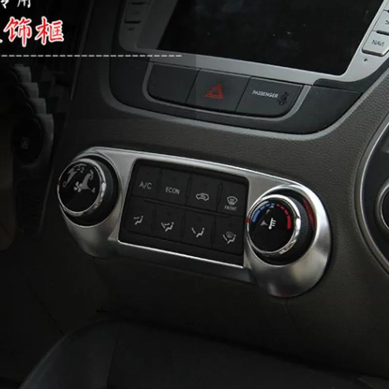 Автомобильный Стайлинг ABS хром автомобильные чехлы центральной консоли панель