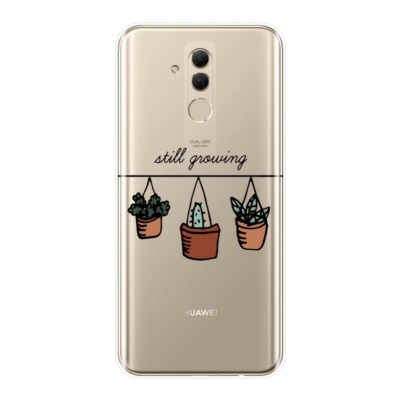 Чехол накладка для Huawei Mate 7 8 9 10 20 Lite мягкий силиконовый чехол С КАКТУСОМ цветами