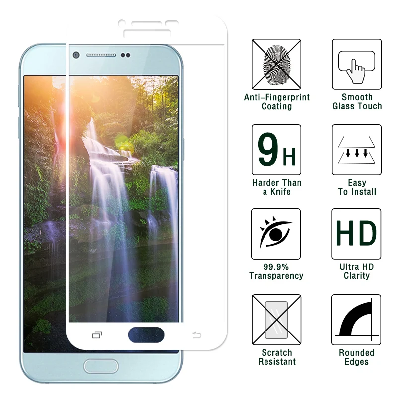 Взрывозащищенное Закаленное стекло для Samsung Galaxy A8 2016 A810 жесткая Защитная