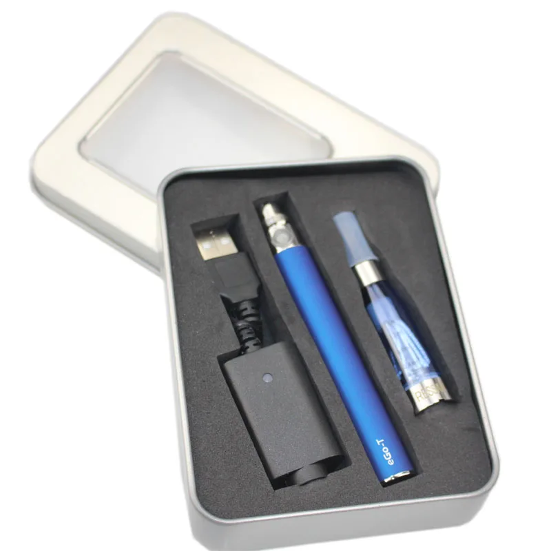 

20pcs/lot eGo CE4 Starter Aluminium metal Box kits electronic cigarette ce4 clearomizer 650mah 900mah 1100mah battery 11 colors