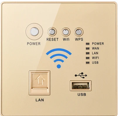 ZJ-AP1G 300 Мбит/с LAN 3g wifi повторитель USB wifi панель зарядная розетка умный дом 86 Тип Беспроводная настенная розетка панель Rout - Цвет: ZJ-AP1G