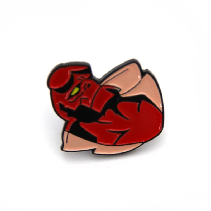 P3708 Dongmanli Hellboy металлические эмалированные булавки и броши для нагрудных штифтов рюкзак сумки значок крутые подарки воротник ювелирные изделия