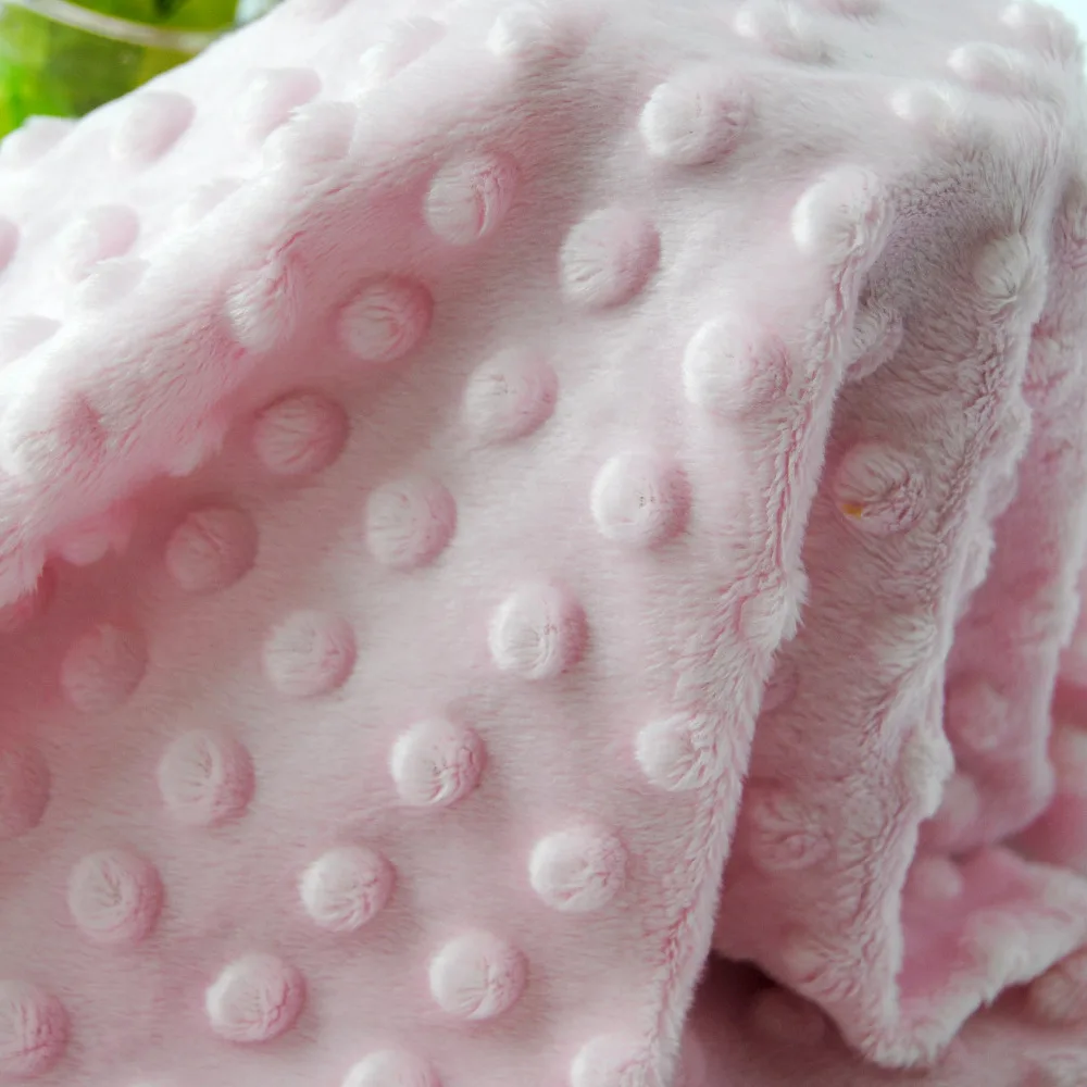 Бесплатная доставка Мягкий Минки Dot Ткань плюшевые Продавец Метр Популярные