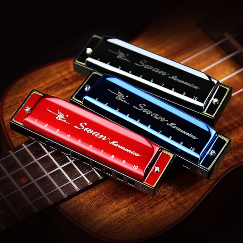 

10 Holes 20 c Tone Harmonica Mouth Key Organ For Musical Instrument Toy Kids Gift Lover