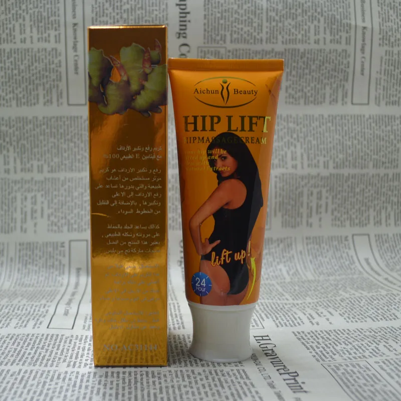 Крем для увеличения ягодиц Aichun 200 г + 120 мл имбирный Chilli Hip UP litti cream ang крем | Красота