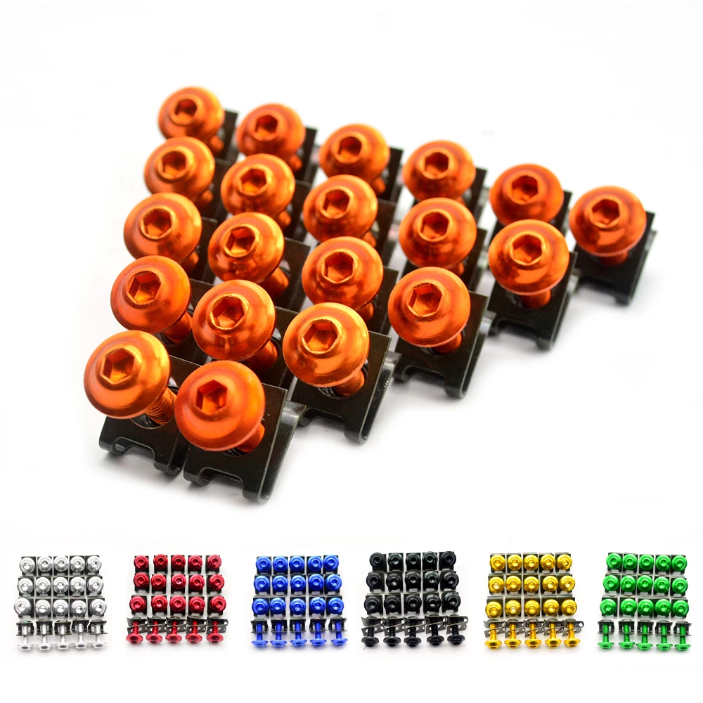 20x Высокое качество 6 мм Мотоциклетные аксессуары обтекатель КУЗОВ рабочие болты