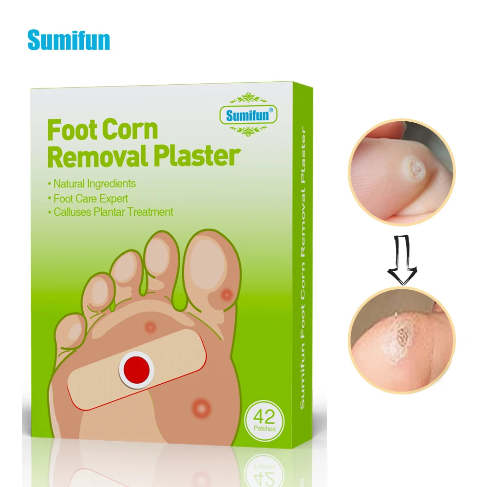 42 шт. пластырь для удаления мозолей ног Plantar Warts Thorn медицинский ухода за ногами