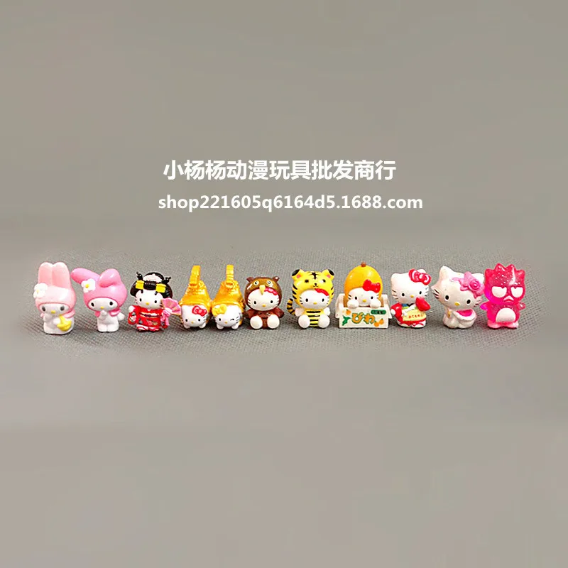 50~ 150 шт без повтора 2-3,5 см мини мультфильм hello kitty фигурка куклы жесткий ПВХ модель животного игрушка японского аниме d11