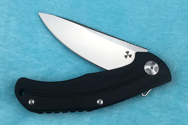 Складной нож LEMIFSHE JK3215G10 поворотный титановый Клинок с ручкой из метеорита для