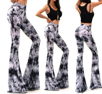 

Chinese style summer high-end female models ink painting light and breathable close-fitting printed pants women loose pants