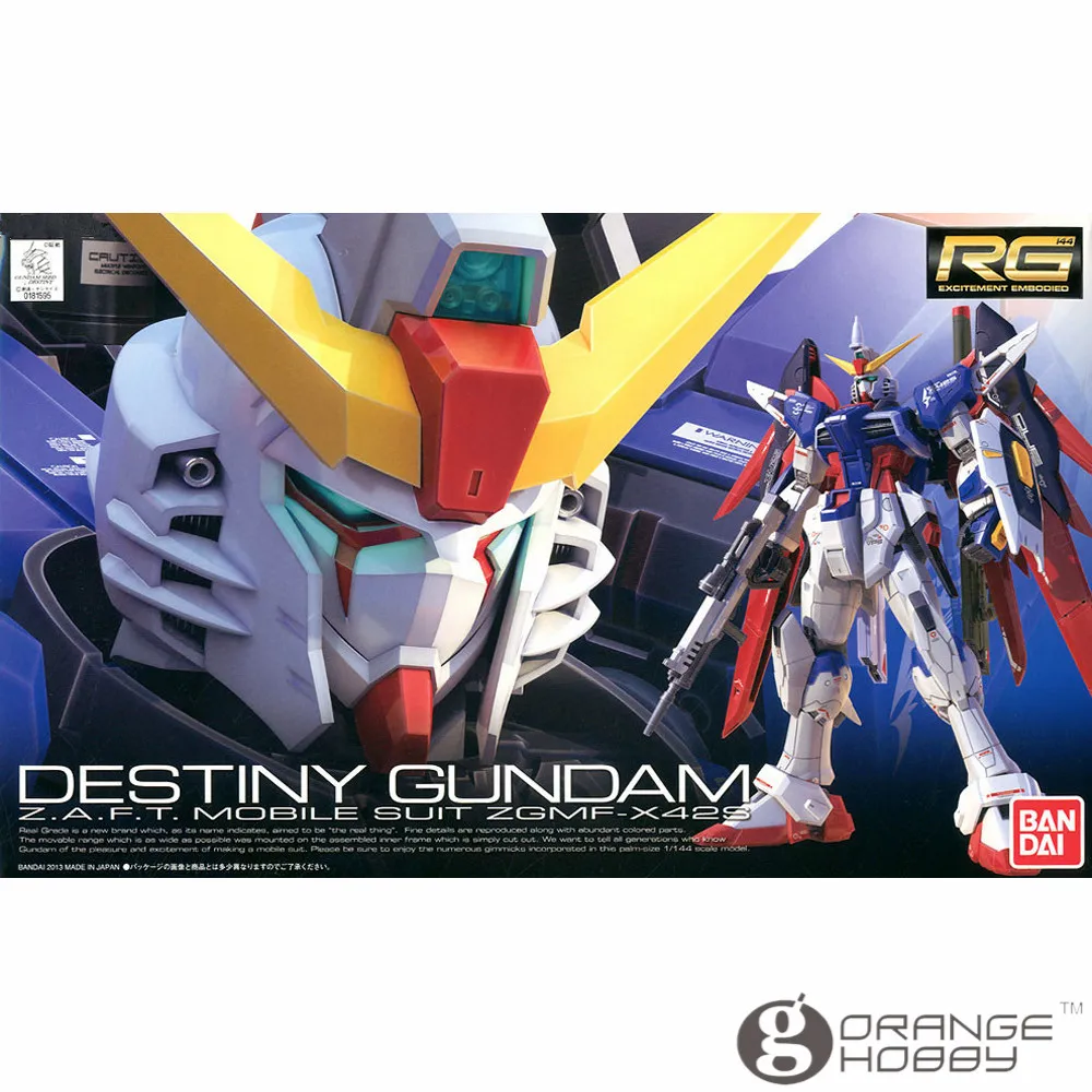 OHS Bandai RG 11 1/144 реальная СУДЬБА Gundam мобильный костюм Сборная модель комплекты oh |