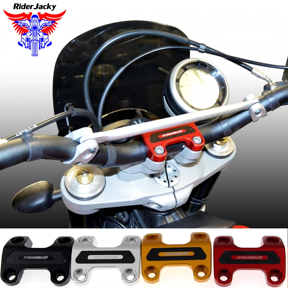 CNC Алюминий мотоцикл рук бар стоячий зажим Кронштейн для Ducati Scrambler