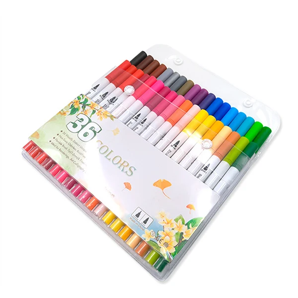 36 colors Маркеры набор манга товары для рукоделия маркер Rotuladores Drawing Colores Micron тонкая надпись ручка Dessin Caligraphy Liner Markery - Цвет: 36 colors