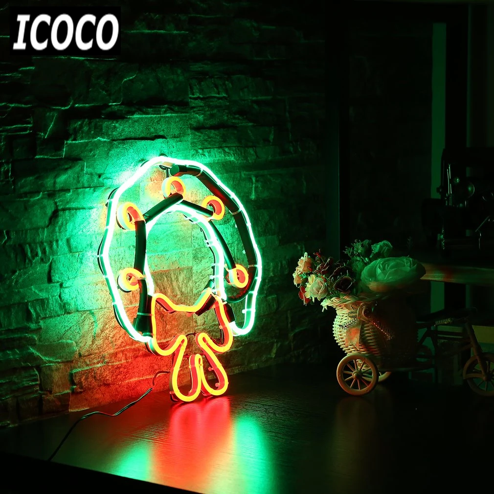 ICOCO 1 шт. Рождественская декоративная неоновая вывеска световая гирлянда