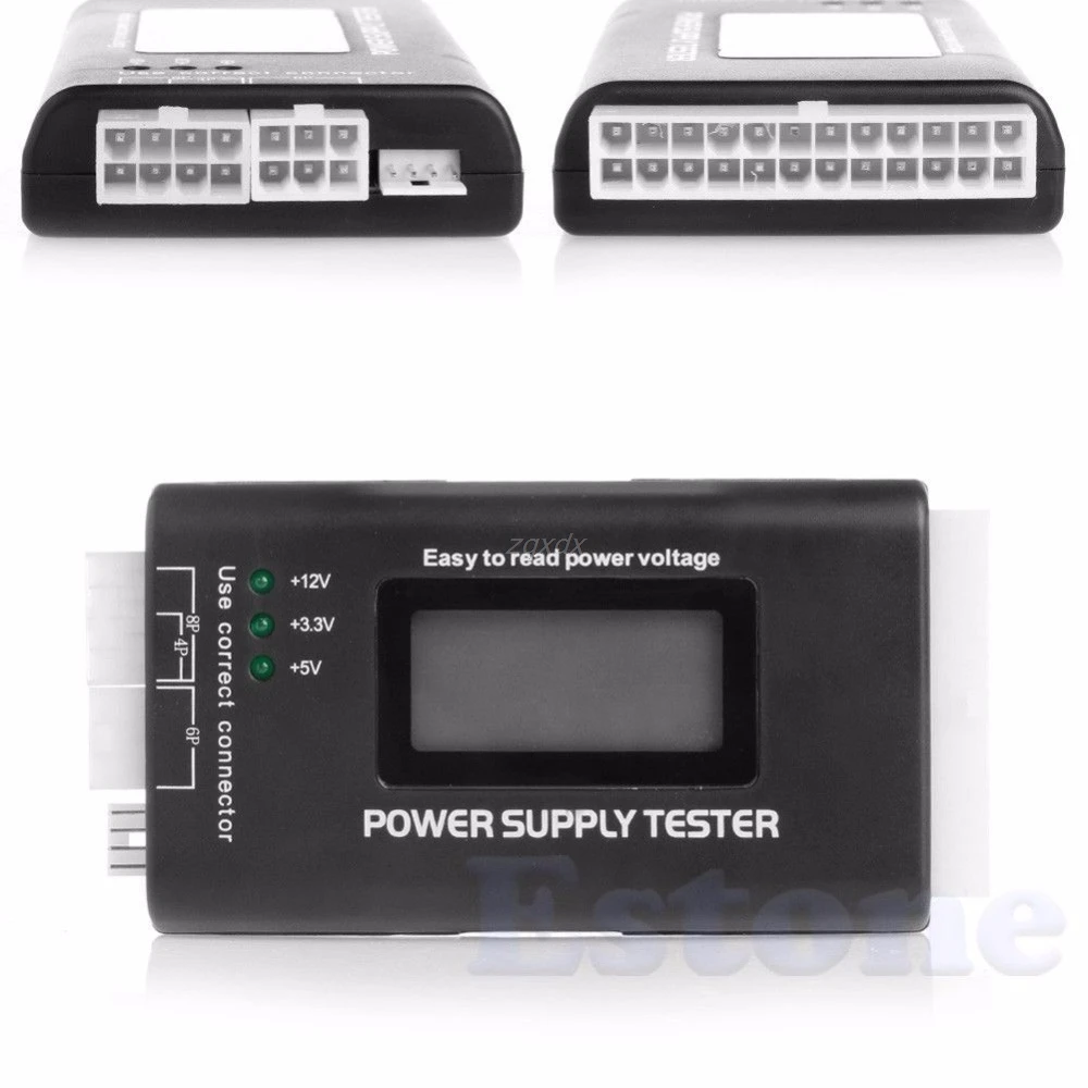 LCD PC Computer 20/24 Pin 4 PSU ATX BTX ITX SATA HDD Power Supply Tester | Электроника