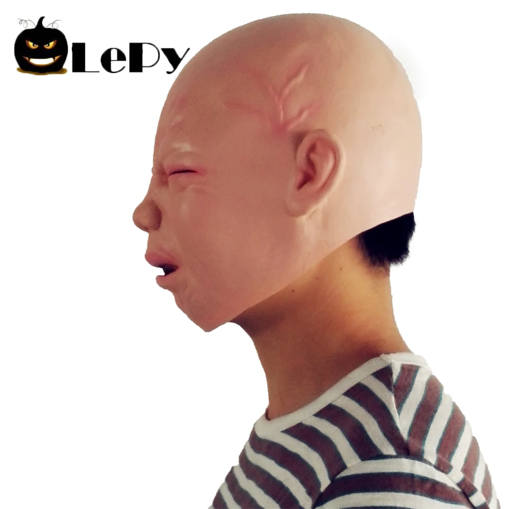 LePy/Новая детская маска на Хэллоуин латексный костюм для малышей с отвращением и