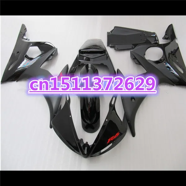 

Hot sales Fairing bodywork for YZF R6 2003 2004 2005 YZF-R6 03 04 05 fairing kit all black YZFR6 600 03-05-Dor D